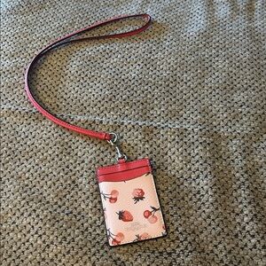 Coach card holder lanyard